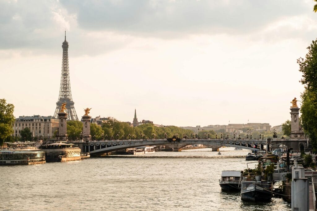 Seine and Eiffel Tower in Paris