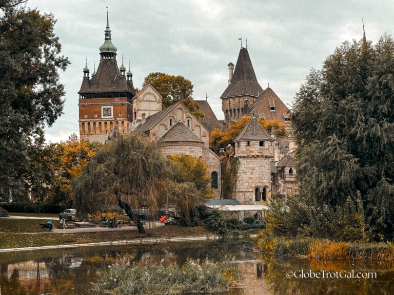 Vajdahunyad Castle in City Park in Budapest Hungary