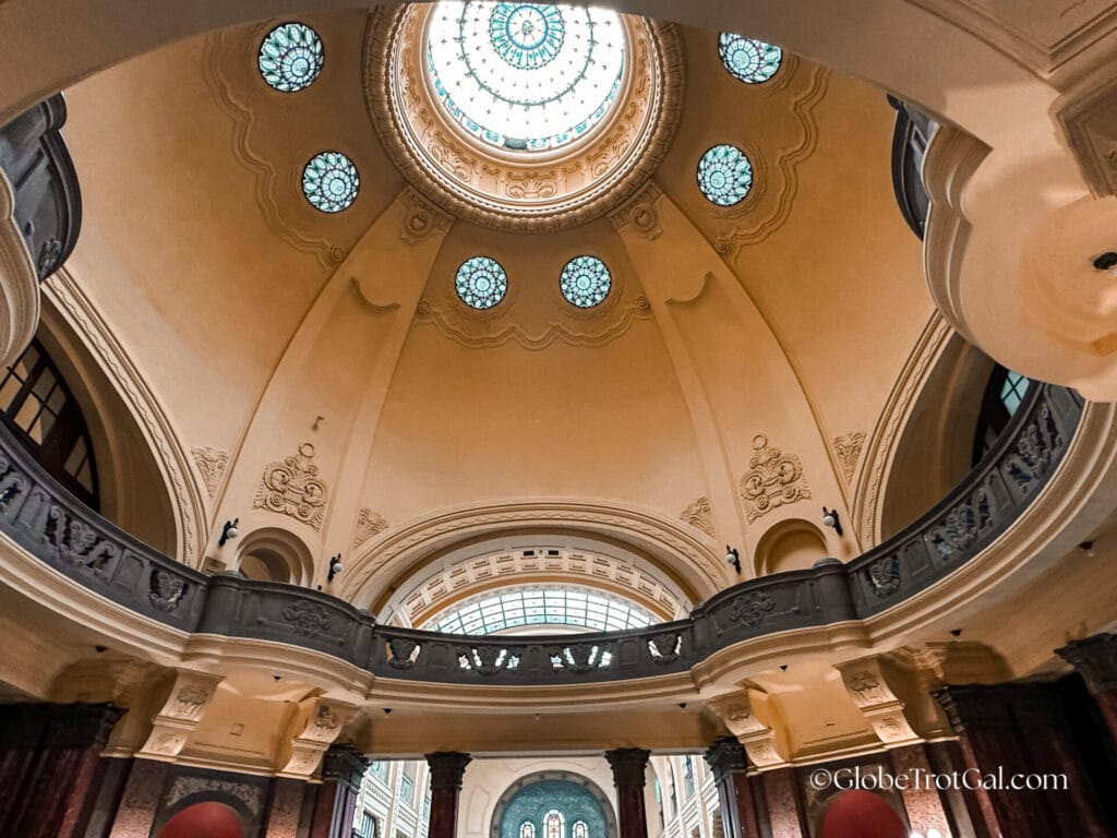 Gellert Thermal Baths lobby area in Budapest Hungary