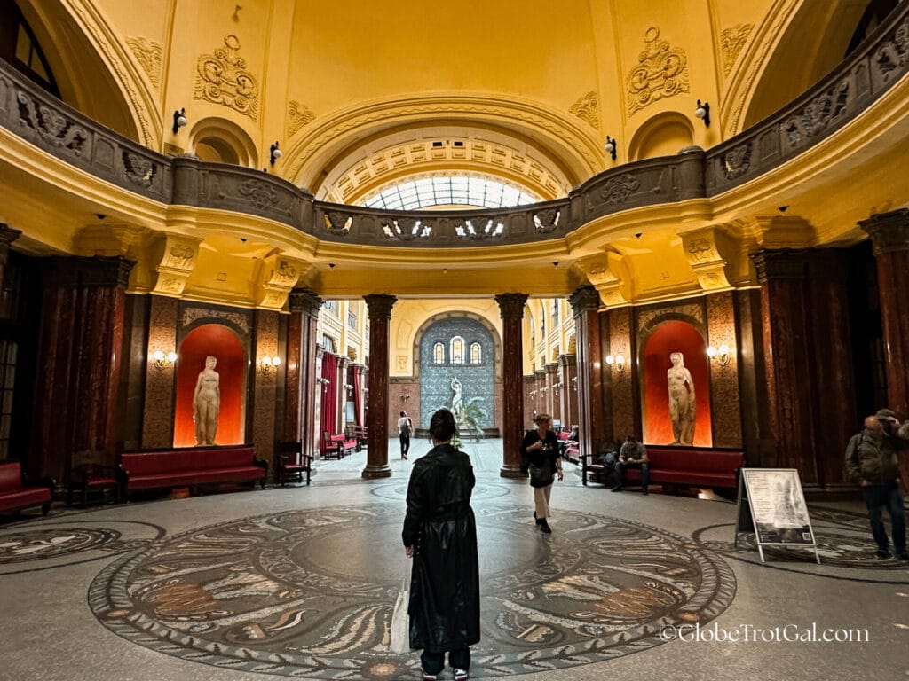 Gellert Thermal Baths lobby area in Budapest Hungary
