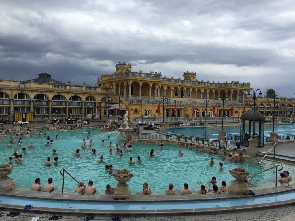 Szechenyi Thermal Baths, one of the top things to do in Budapest
