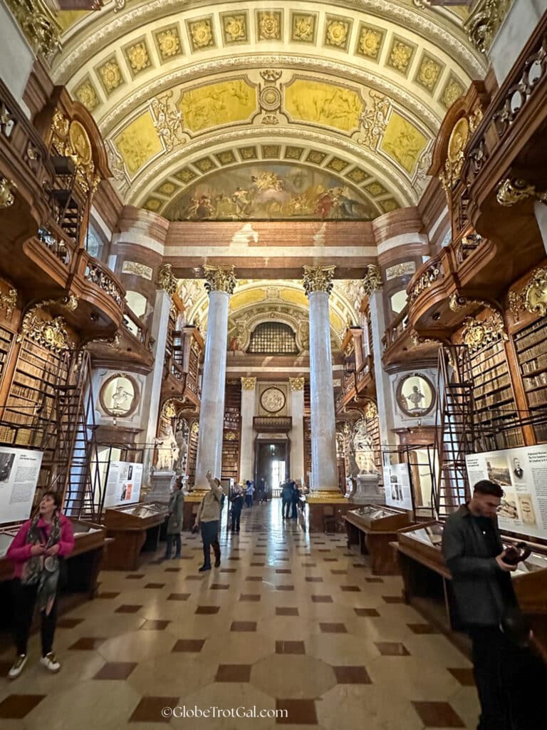 Interior of Austrian State Library Main Hall