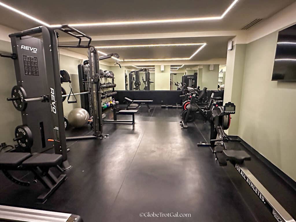 Gym at at Le Jardin de Locke one of the best aparthotels in Paris