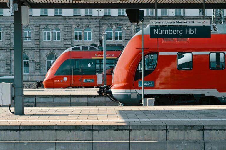 Deutschbahn train in Nurnberg, Germany