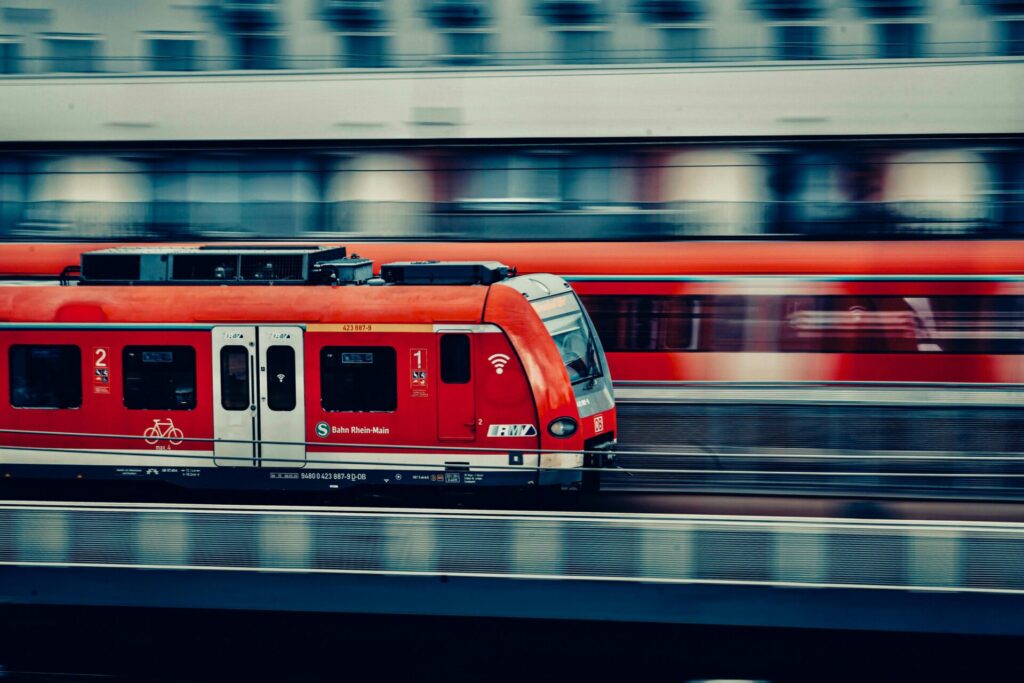 Deutschbahn train in Germany